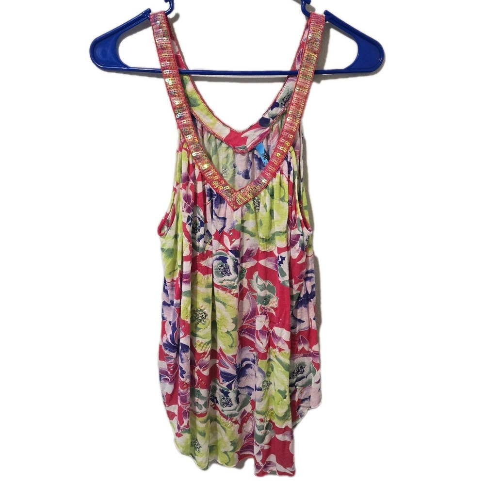 Free People Camisole Tank Top With Sequence Women's Small